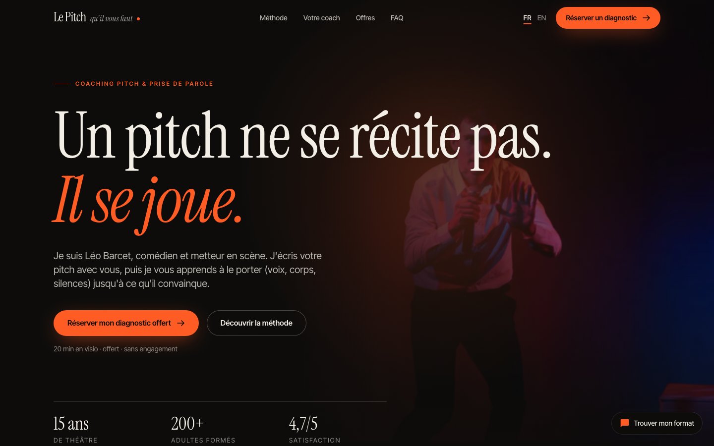 Home page of Le Pitch qu’il vous faut: 